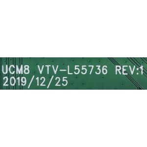 MAIN PARA SMART TV PIONEER 4K UHD / NUMERO DE PARTE 691V0Q00690 / VTV-L55736 REV:1 / N21080777 / 7180031512529 / PANEL K430WDCRB / DISPLAY T430QVN03.0 / MODELO PN43951-22U